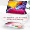 Tablet Phone Computer Bluetooth Wireless Mouse Rechargeable RGB Backlight Mice for iPad PC Laptop Tablet Phone 2.4GHz USB Mouse - Image 4