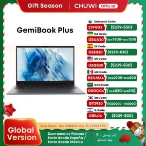 CHUWI GemiBook Plus Laptop 15.6" Intel N100 Graphics for 12th Gen 1920*1080P 16GB RAM 512GB SSD With Cooling Fan Windows 11