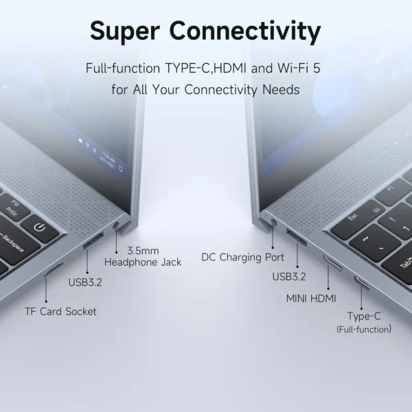 13.5Inch Laptop Intel Core i3-1005G1 8GB RAM 256GB SSD，Windows 11 for Students and Business - Image 3
